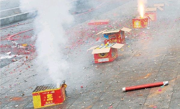 一掛鞭炮帶走多少清新空氣？